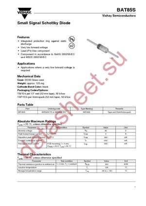 BAT85S datasheet  